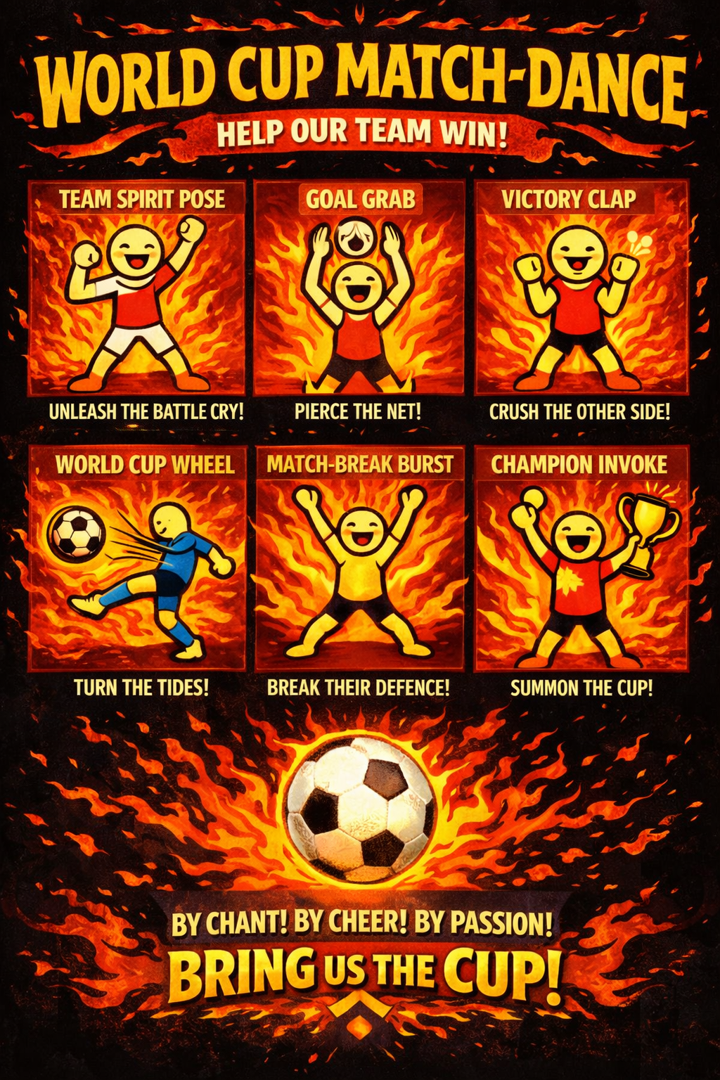 England Match‑Dance Poster