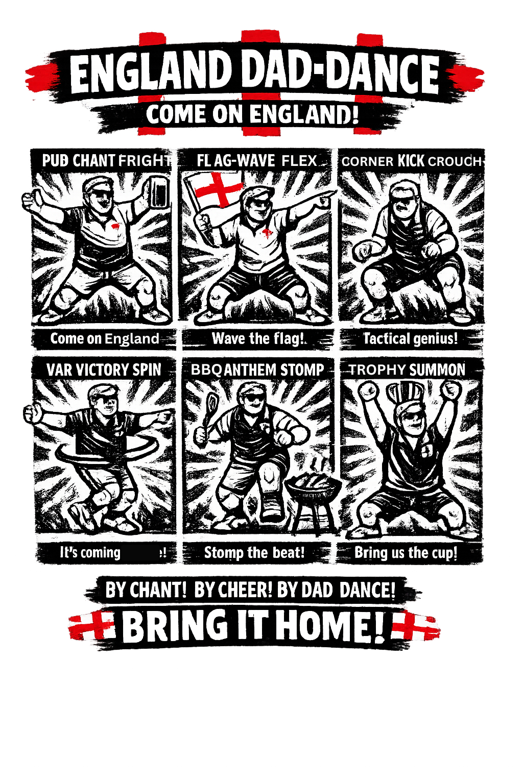 England Dad‑Dance Poster 2